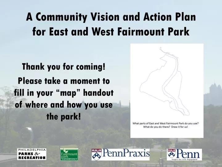 a community vision and action plan f or east and west fairmount park