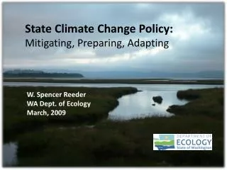 State Climate Change Policy: Mitigating, Preparing, Adapting