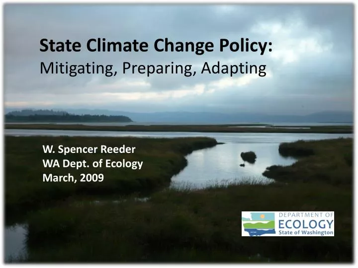 state climate change policy mitigating preparing adapting