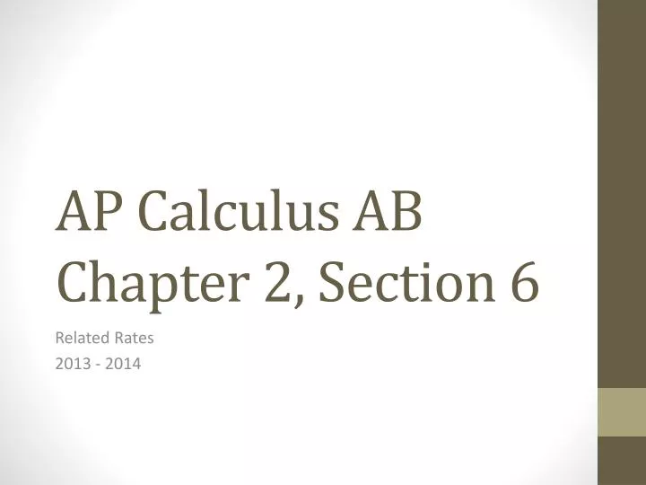 ap calculus ab chapter 2 section 6