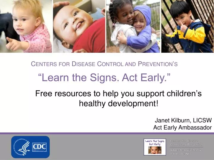 centers for disease control and prevention s learn the signs act early