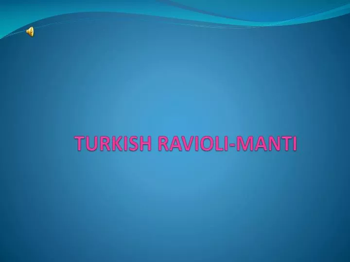 turkish ravioli manti