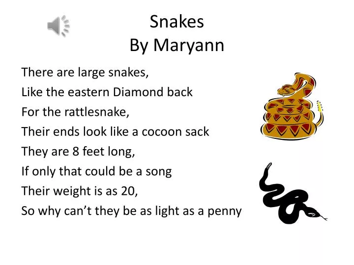 snakes by maryann