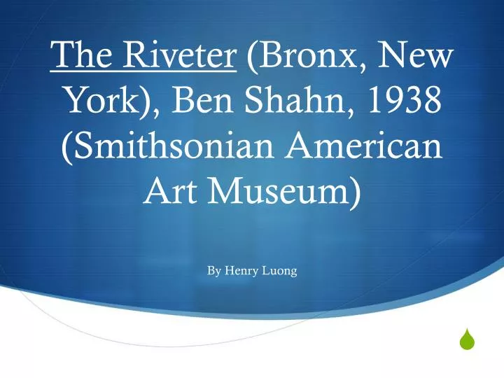 the riveter bronx new york ben shahn 1938 smithsonian american art museum