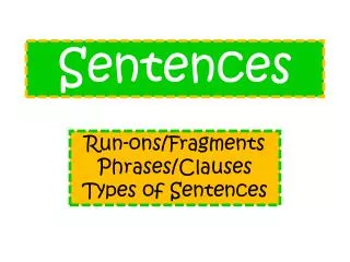 sentences