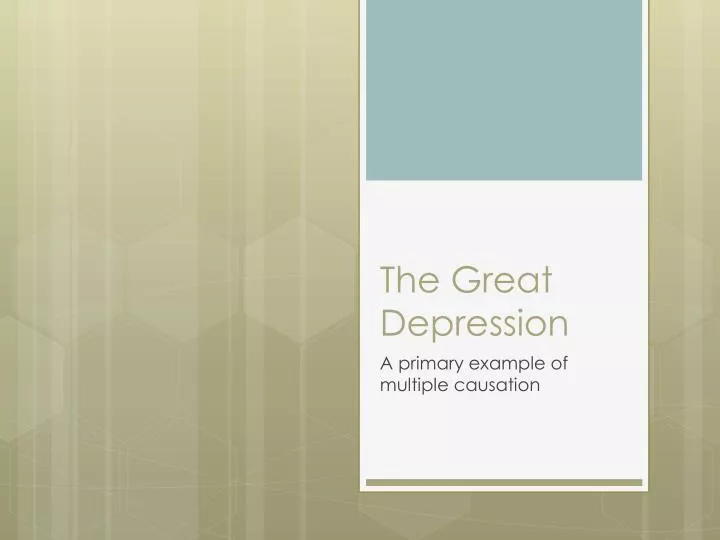 the great depression