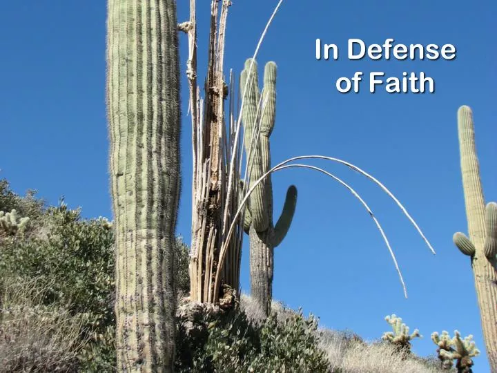 in defense of faith