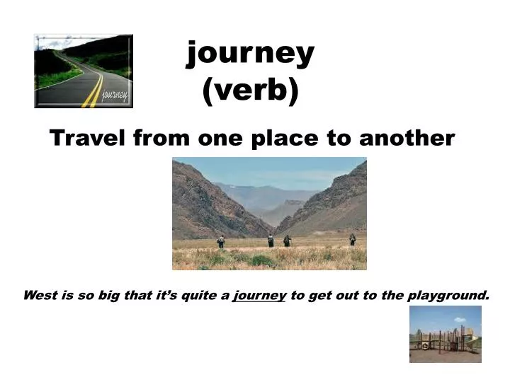 journey verb