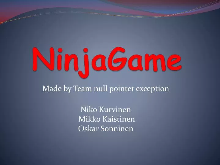 ninjagame