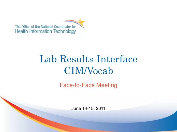 lab results interface cim vocab