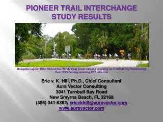 PIONEER TRAIL INTERCHANGE STUDY RESULTS