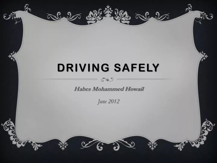 driving safely