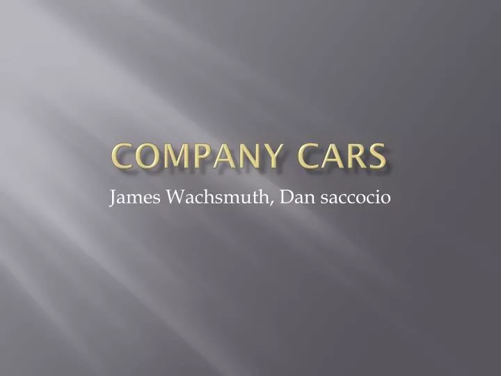 company cars