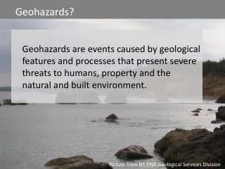 Assessing Geological Hazards