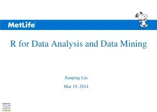 R for Data Analysis and Data Mining