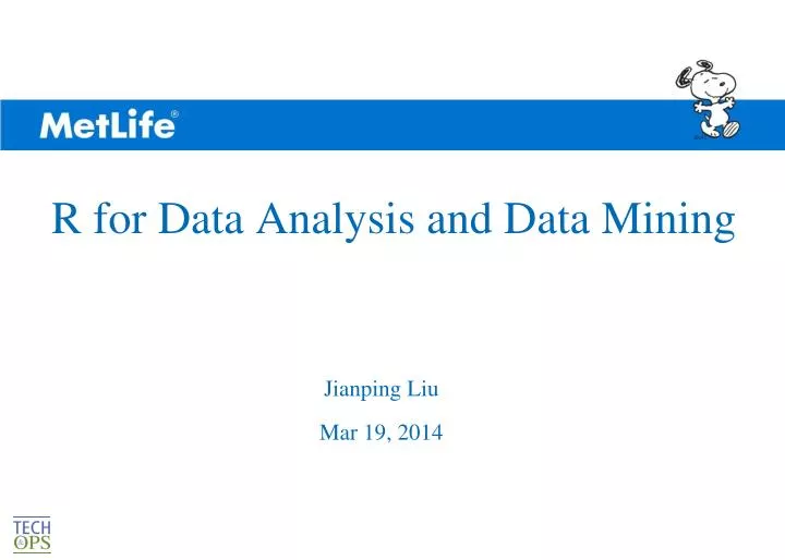 r for data analysis and data mining