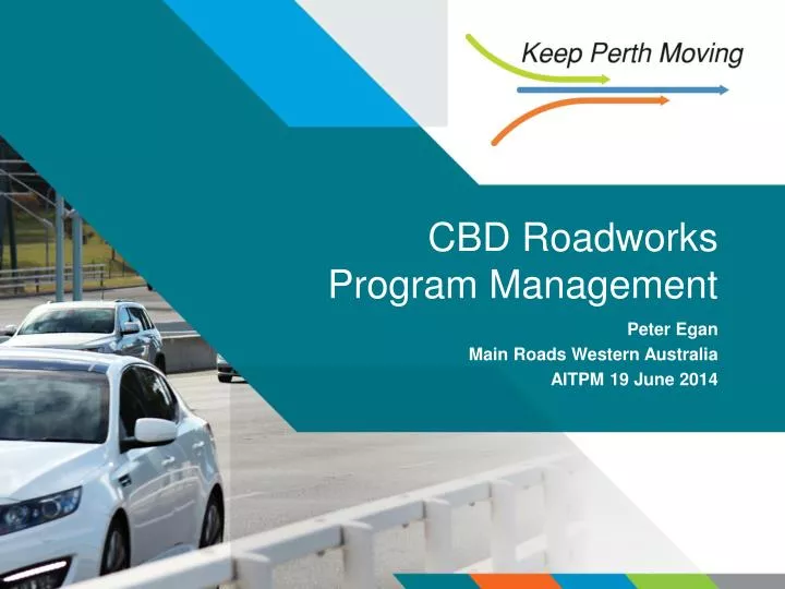 cbd roadworks program management