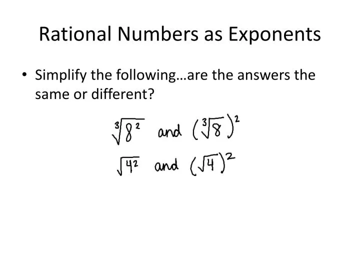 rational numbers as exponents