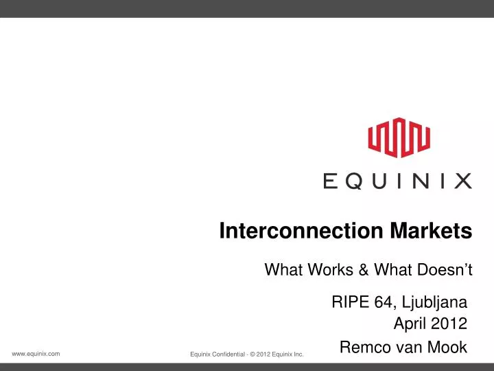 interconnection markets