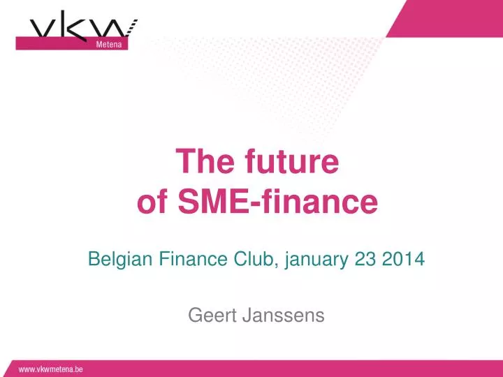 the future of sme finance