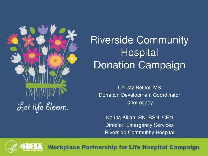 riverside community hospital donation campaign