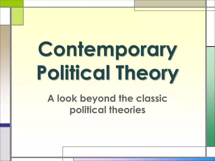 contemporary political theory