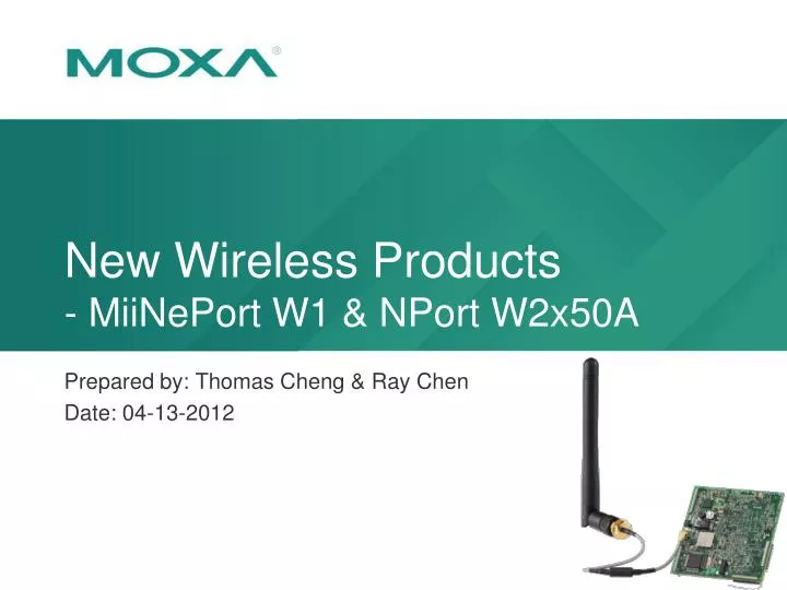 new wireless products miineport w1 nport w2x50a