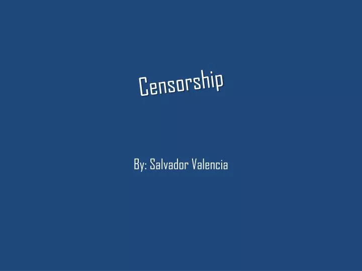 censorship