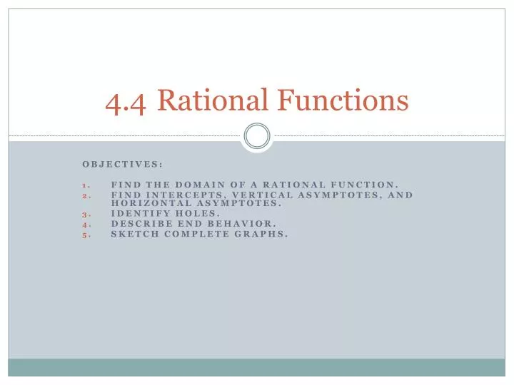 4 4 rational functions