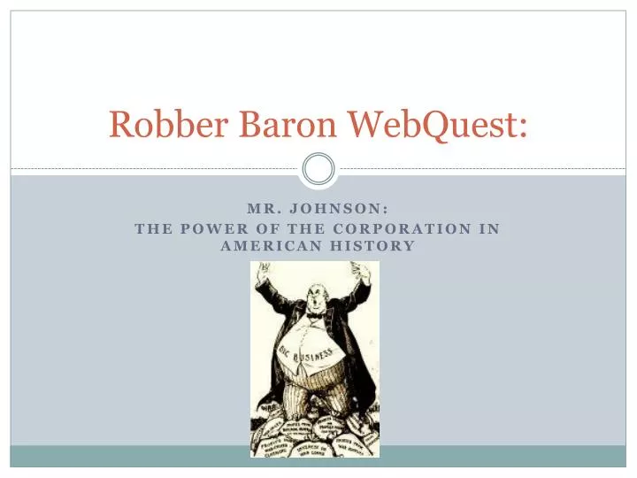 robber baron webquest