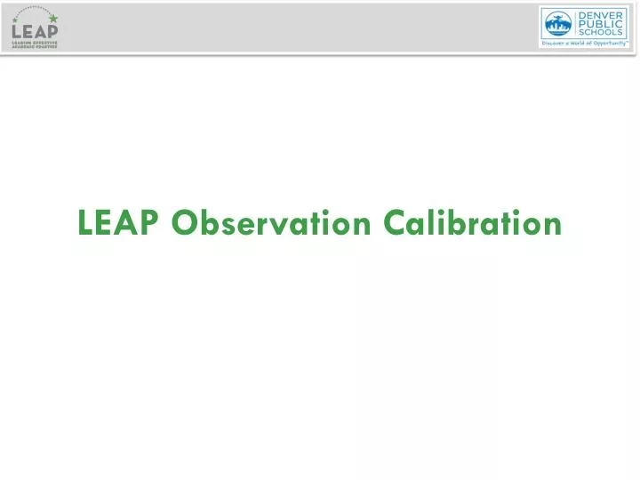 leap observation calibration