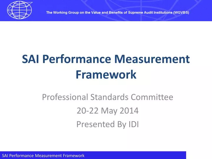 sai performance measurement framework