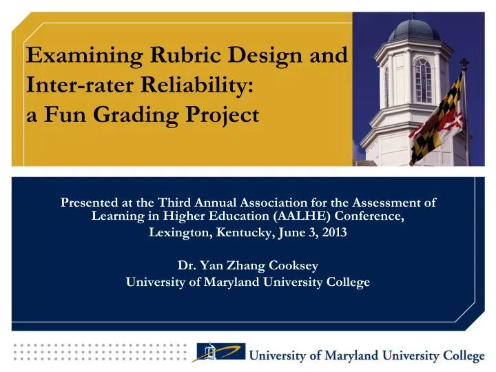 examining rubric design and inter rater reliability a fun grading project