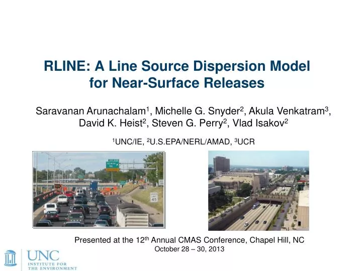 rline a line source dispersion model for near surface releases