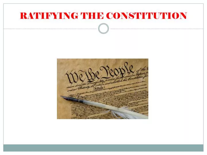 ratifying the constitution