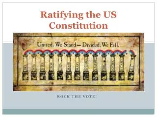 Ratifying the US Constitution