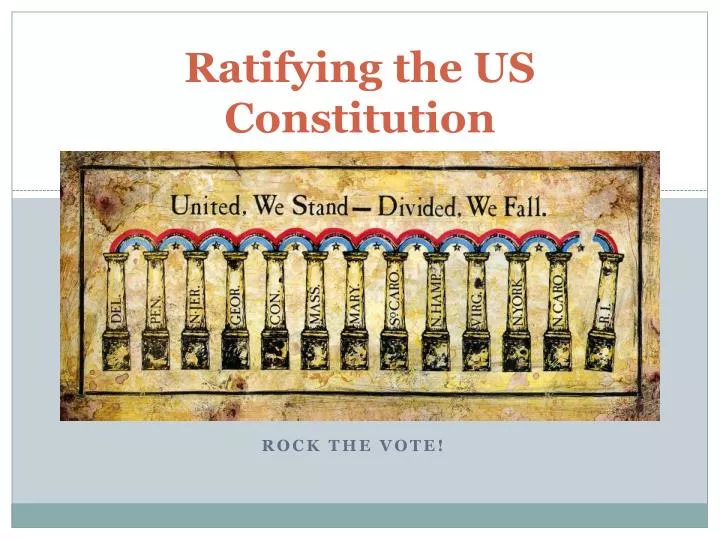 ratifying the us constitution