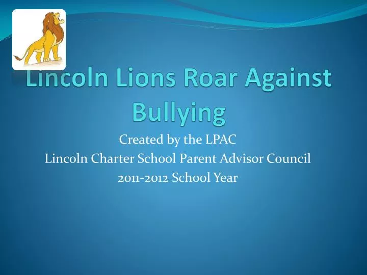 lincoln lions roar against bullying