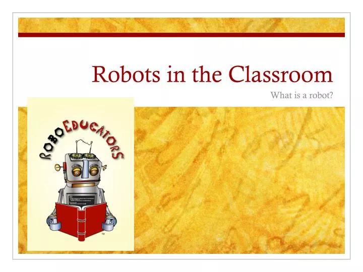 robots in the classroom