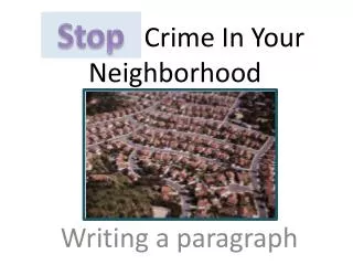 Prevent Crime In Your Neighborhood
