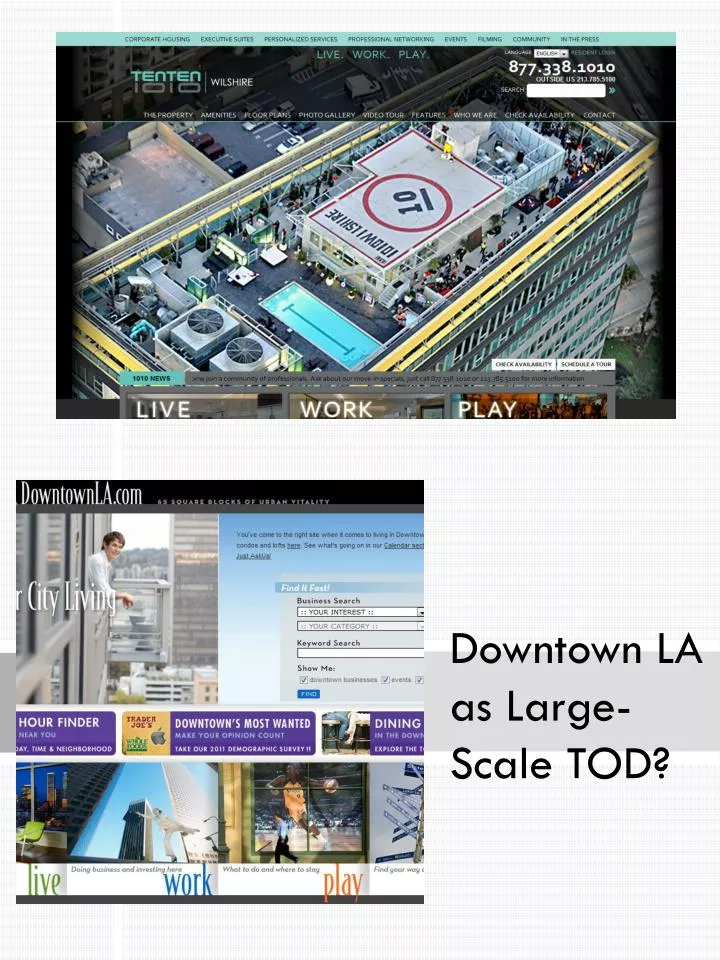 downtown la as large scale tod