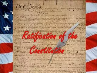 Ratification of the Constitution