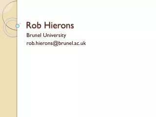 Rob Hierons