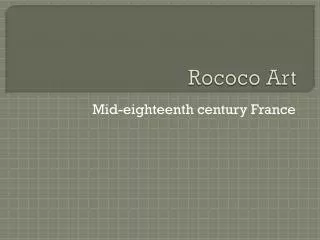 Rococo Art
