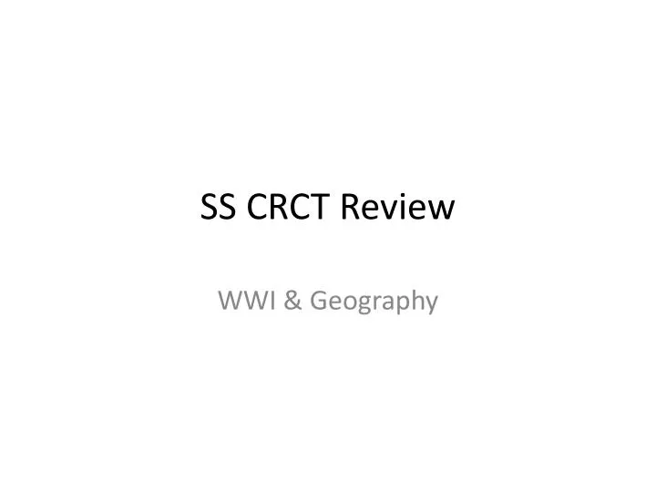 ss crct review