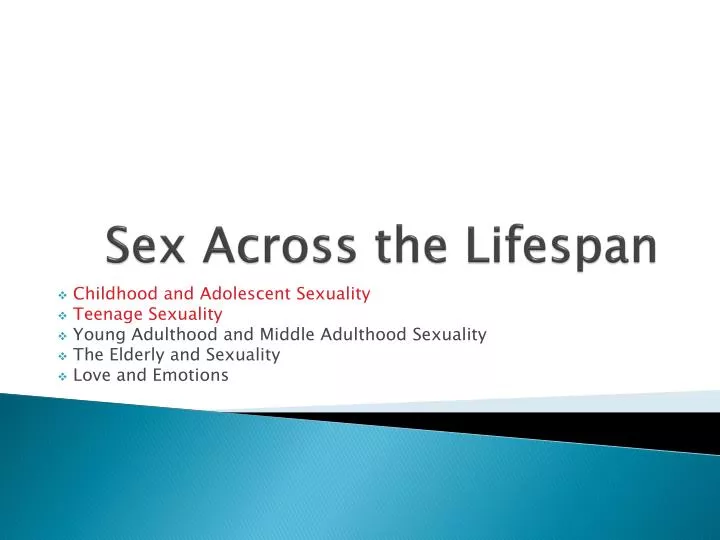 sex across the lifespan