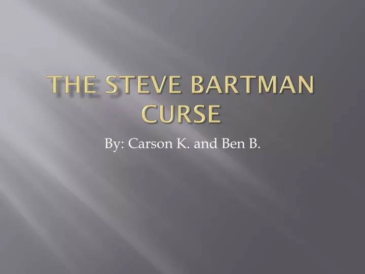 the s teve bartman curse