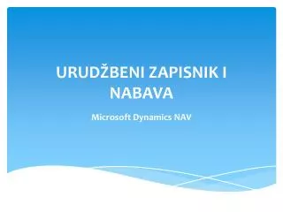 urud beni zapisnik i nabava