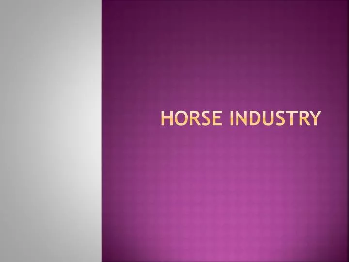 horse industry