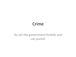 crime